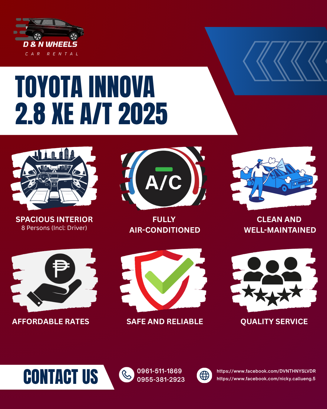 Toyota Innova XE 2025